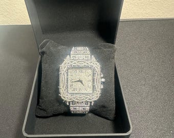 Iced Out VVS 1 Moissanit Uhr