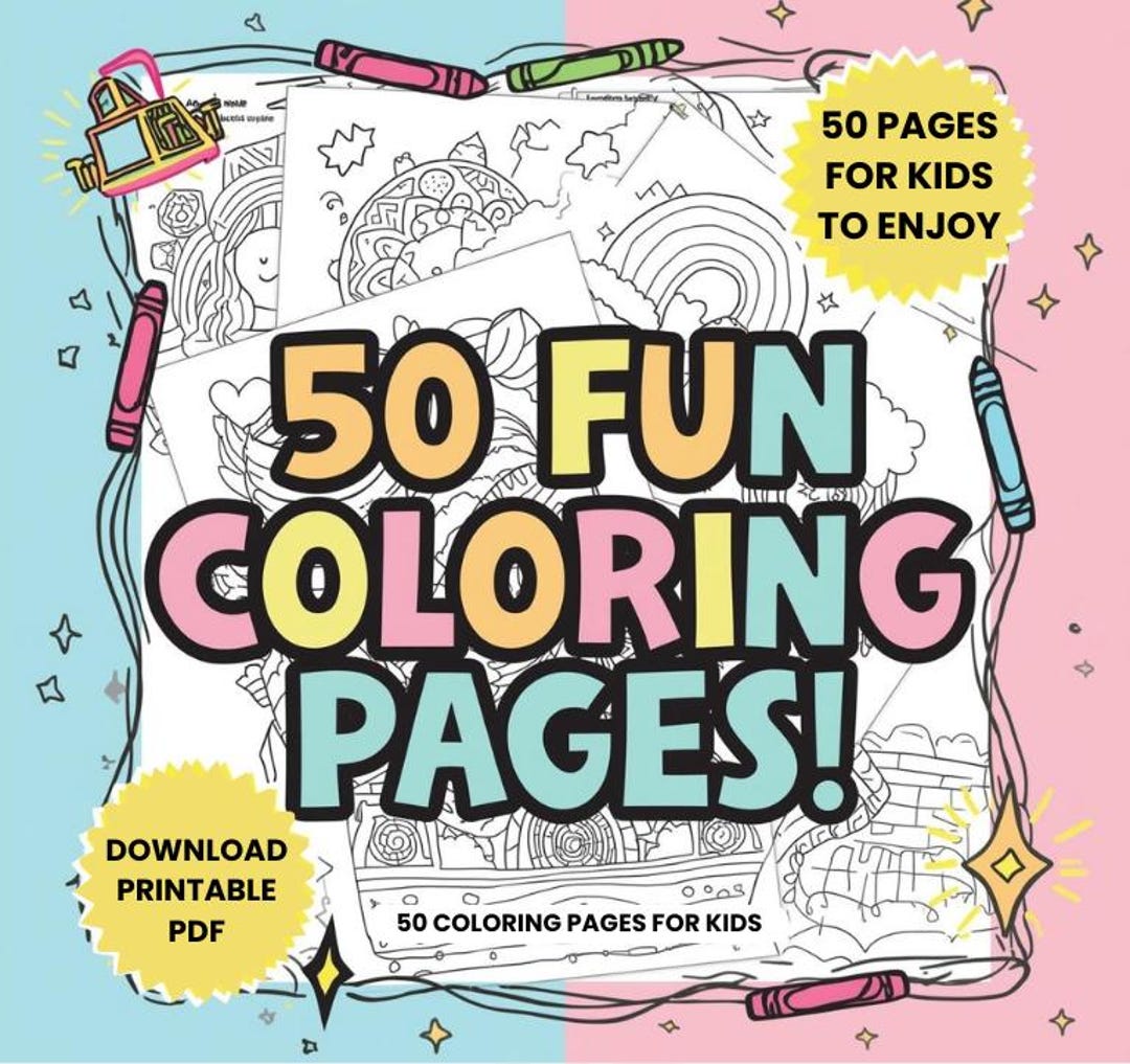 50+ Kids Coloring Pages | Printable Activity Sheets | Toddler Preschool ...