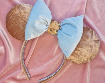 Velvet Mouse Ears | Lady and the Tramp Inspired Ears | Handmade Minnie Ears | Classic Disney Inspired Accessories | Park Outfit