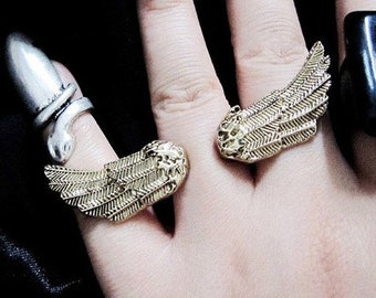 Angel open wings Ring