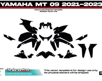 Naklejki szablonowe YAMAHA MT09 2021-2023