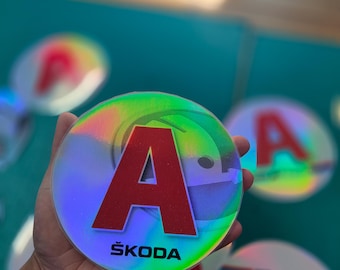 Naklejka holograficzna Skoda A