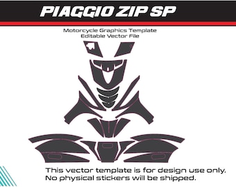PIAGGIO ZIP SP2 Szablon wektorowy