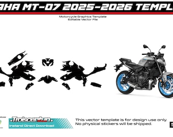 SZABLON YAMAHA MT-07 2025-2026