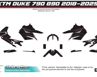 Naklejki szablonowe do KTM DUKE 790 890 2018-2025