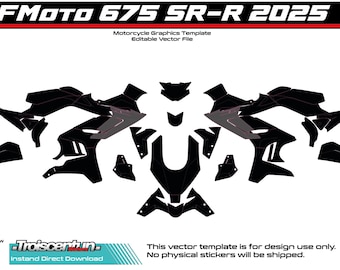 Szablon wektorowy CF Moto 675SR-R