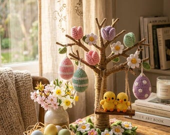 Crochet Easter Tree Pattern PDF| Instant Download PDF