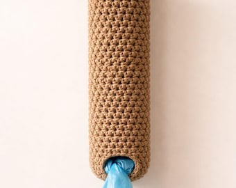 Crochet Plastic Bag Holder Pattern | Hanging Grocery Bag Dispenser | Farmhouse Kitchen Organizer | Instant Download