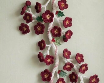 Crochet Flower Garland Pattern, Boho Wall Hanging, Beginner DIY (PDF Download)