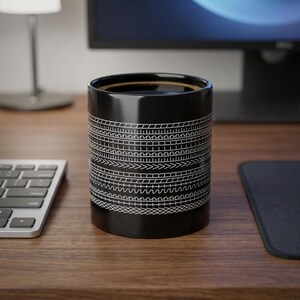 Hidden Message | Wir sind verloren | schwarze Tasse