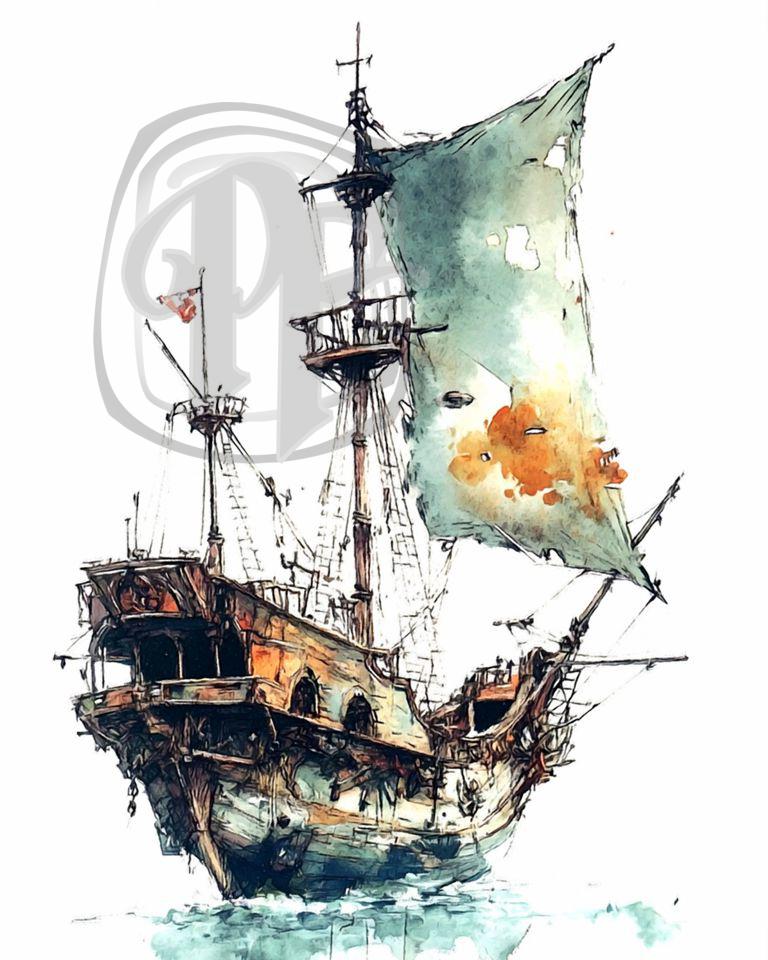 Boats & Ships Collection Custom Giclee Prints on Heavy Watercolor Paper ...