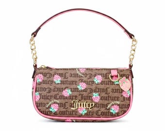 Juicy Couture Berry Sweet Strawberry Print Shoulder Bag NWT Y2K Pink Mini Purse