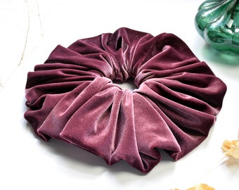 Giant Velvet Scrunchie, XL Oversized Pink Velvet Scrunchie