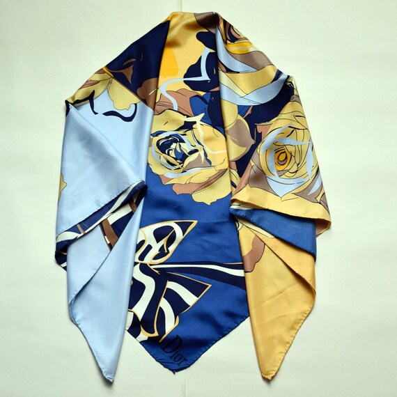 CHRISTIAN DIOR Silk Scarf, Vintage Galliano Era S… - image 9