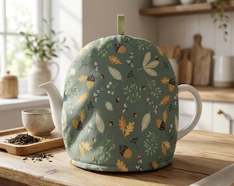 Tea Cozy for Teapot, Cotton Teapot Cover, Insulated Tea Pot Warmer, Teapot Protector, Farmhouse Kitchen Decor, Tea Lover Gift