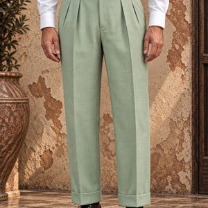 Vintage 70s Linen Trousers - Etsy