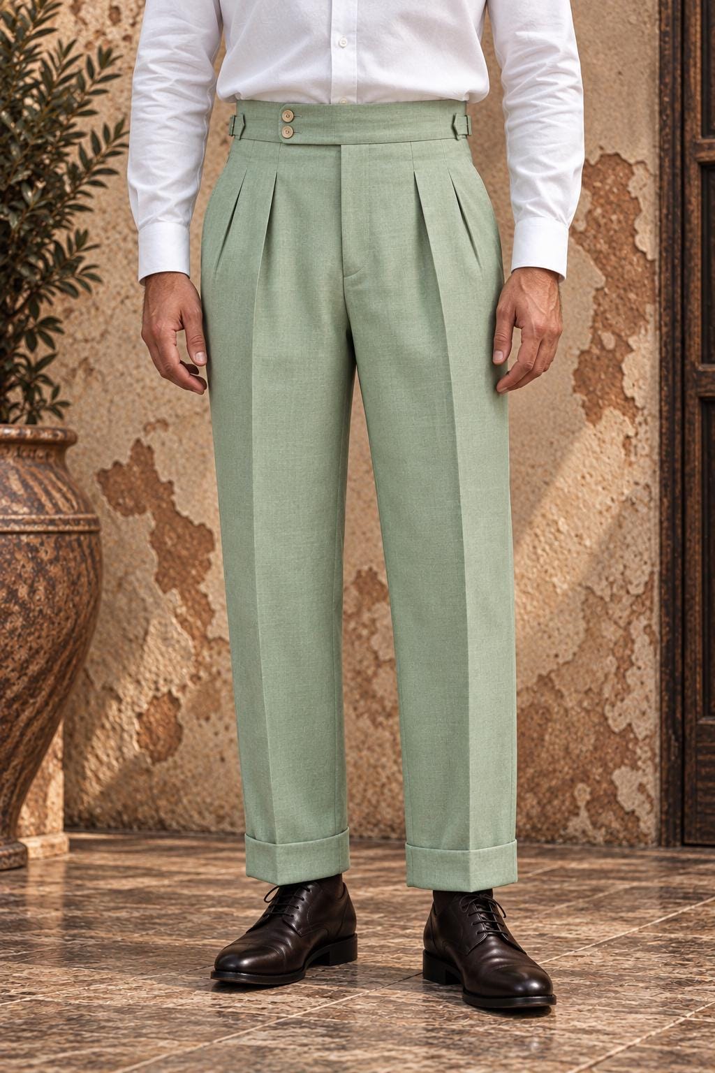   70s〜 vintage linen slacks Vintage 70s Linen Trousers - Etsy