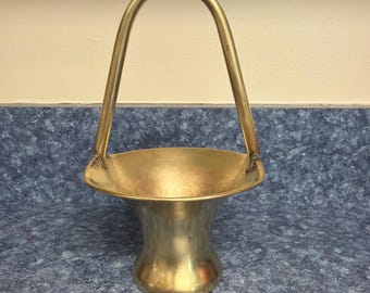 Vintage Farberware Silver Plated Metal Basket Flowers Made in Brooklyn NY