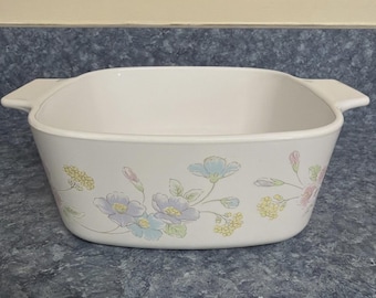 Corning Ware Pastel Bouquet Casserole A-1 1/2-B 1.5L