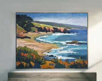 California Coast prints on fine art paper, gallery wrap canvas and gallery wrap canvas in float frame, Monterey coastal wall decor,