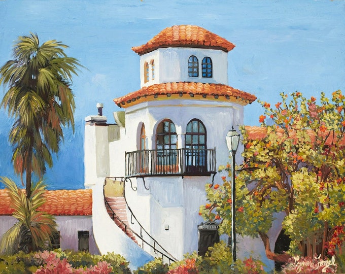 Santa Barbara Print 11x14 Santa Barbara Painting in Etsy