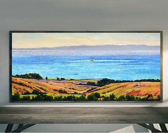 Hollister Ranch prints on fine art paper, gallery wrap canvas and gallery wrap canvas in float frame, ocean print wall art, ocean wall art