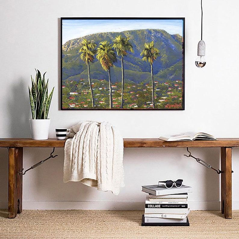 Santa Barbara Riviera prints on fine art paper, gallery wrap canvas and gallery wrap canvas in float frame, Santa Barbara wall art framed image 5