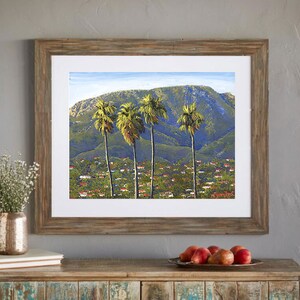 Santa Barbara Riviera prints on fine art paper, gallery wrap canvas and gallery wrap canvas in float frame, Santa Barbara wall art framed image 3