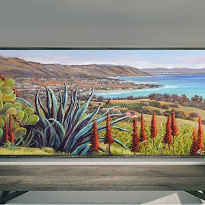 Santa Barbara Goleta prints on fine art paper, gallery wrap canvas and gallery wrap canvas in float frame, Goleta the Good Land painting