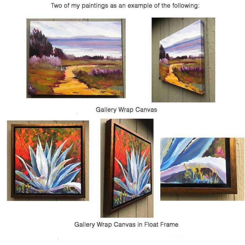 Impresión de paisaje de robles del valle de Ojai, en lienzo enmarcado o papel de bellas artes imagen 7