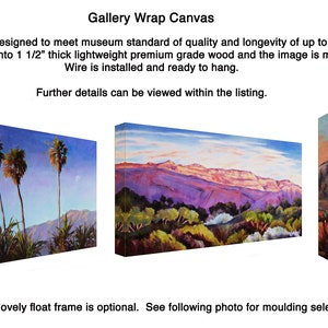 Santa Barbara Riviera prints on fine art paper, gallery wrap canvas and gallery wrap canvas in float frame, Santa Barbara wall art framed image 7