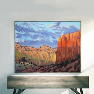 New Mexico Desert prints on fine art paper, gallery wrap canvas and gallery wrap canvas in float frame, Ghost Ranch, Abiquiu New Mexico