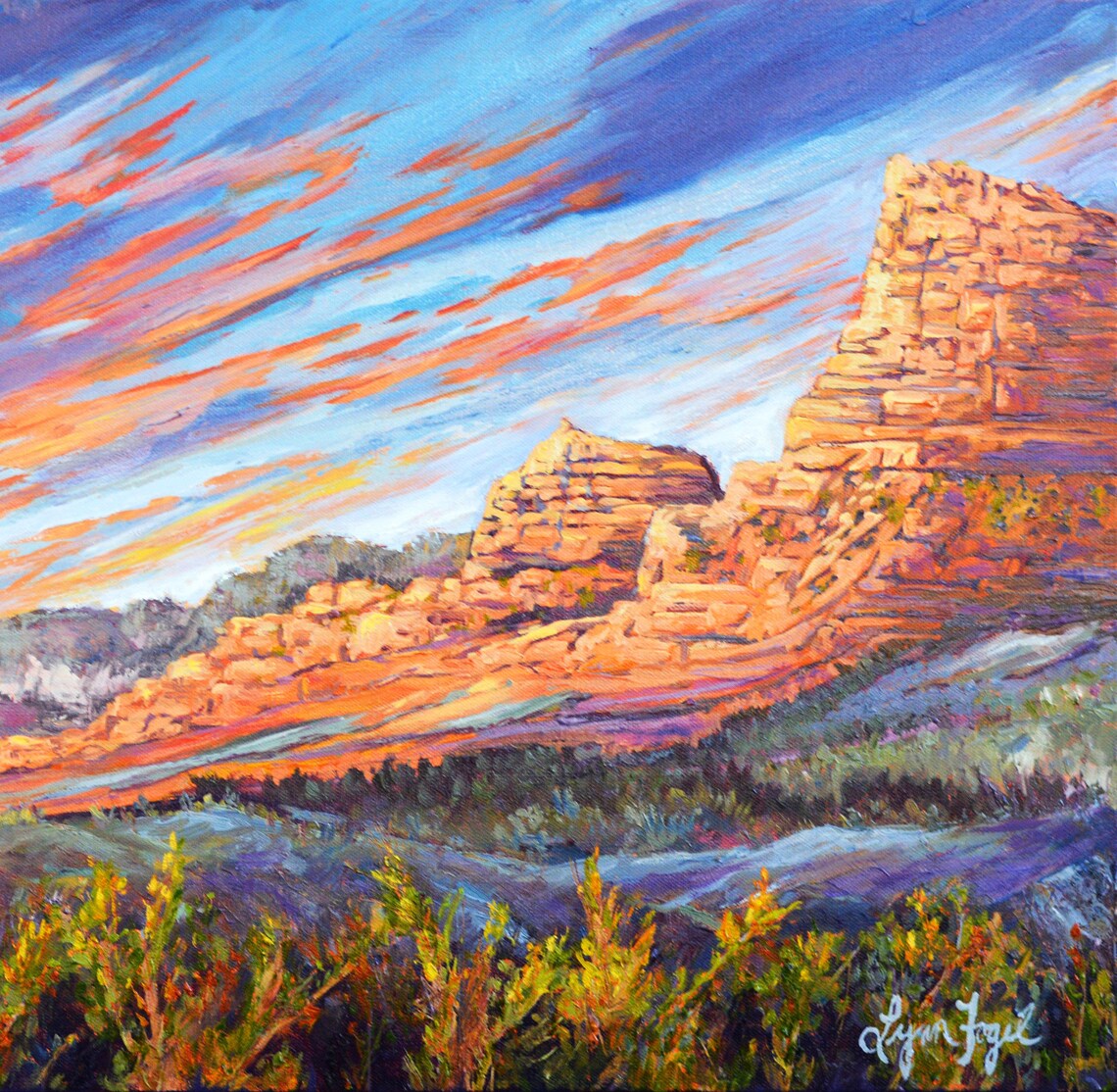 Sedona wall art printSedona paintings in printSedona red | Etsy 