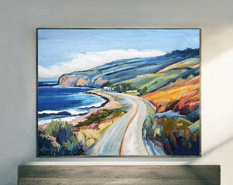 Big Sur Art Print, Pacific Coast Highway, Gallery Wrap Canvas