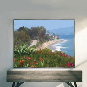 Butterfly Beach Santa Barbara Print, Channel Drive Fine Art, Framed Canvas Option
