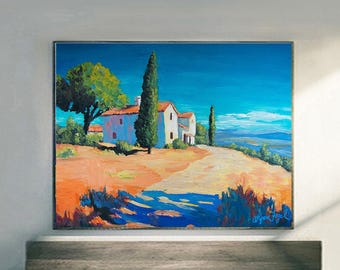 French Country Art Print: on Canvas or Paper, framing optional,  Spanish Architecture,