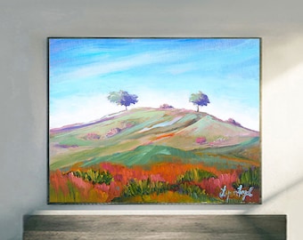 Two Trees Ventura prints on fine art paper, gallery wrap canvas and gallery wrap canvas in float frameVentura City Art, Landscape art