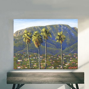 Santa Barbara Riviera prints on fine art paper, gallery wrap canvas and gallery wrap canvas in float frame, Santa Barbara wall art framed image 1