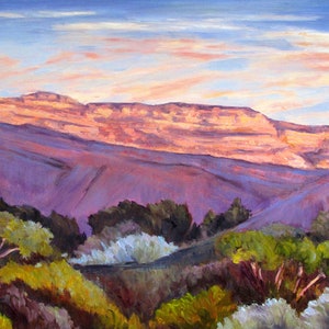 Ojai Landscape Art Panoramic Print Mountain Wall Etsy