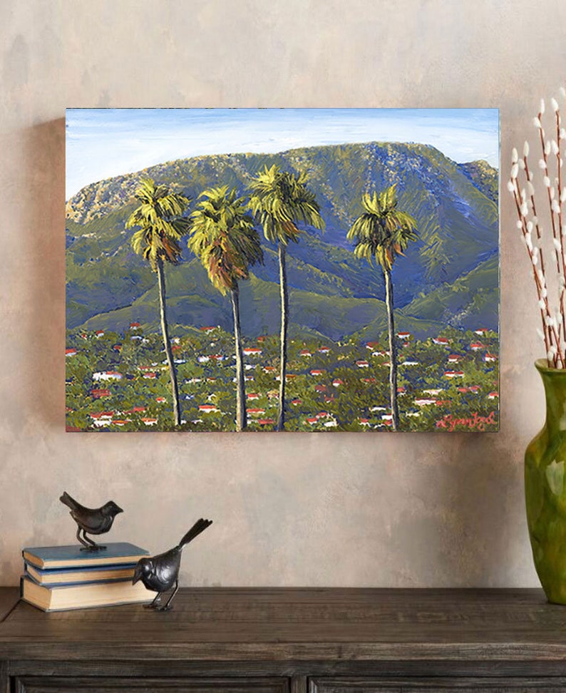 Santa Barbara Riviera prints on fine art paper, gallery wrap canvas and gallery wrap canvas in float frame, Santa Barbara wall art framed image 4