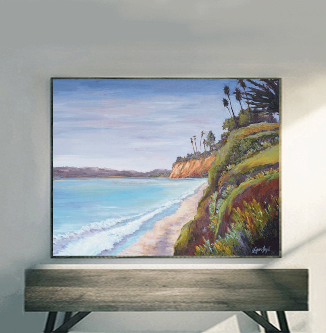 Santa Barbara Butterfly Beach Prints on Fine Art Paper, Gallery Wrap