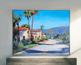 Santa Barbara Art Print: Spanish Architecture, California Mission Style