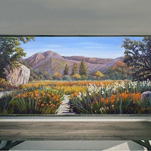 Santa Barbara Botanical Garden prints on fine art paper, gallery wrap canvas and gallery wrap canvas in float frame, landscape art prints