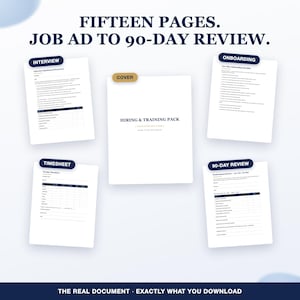 Cleaning Business Employee Training and Hiring Bundle, New Hire Onboarding Checklist, Interview Questions, Handbook for Cleaning Crew image 2