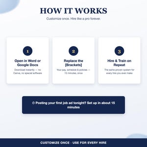 Cleaning Business Employee Training and Hiring Bundle, New Hire Onboarding Checklist, Interview Questions, Handbook for Cleaning Crew image 4