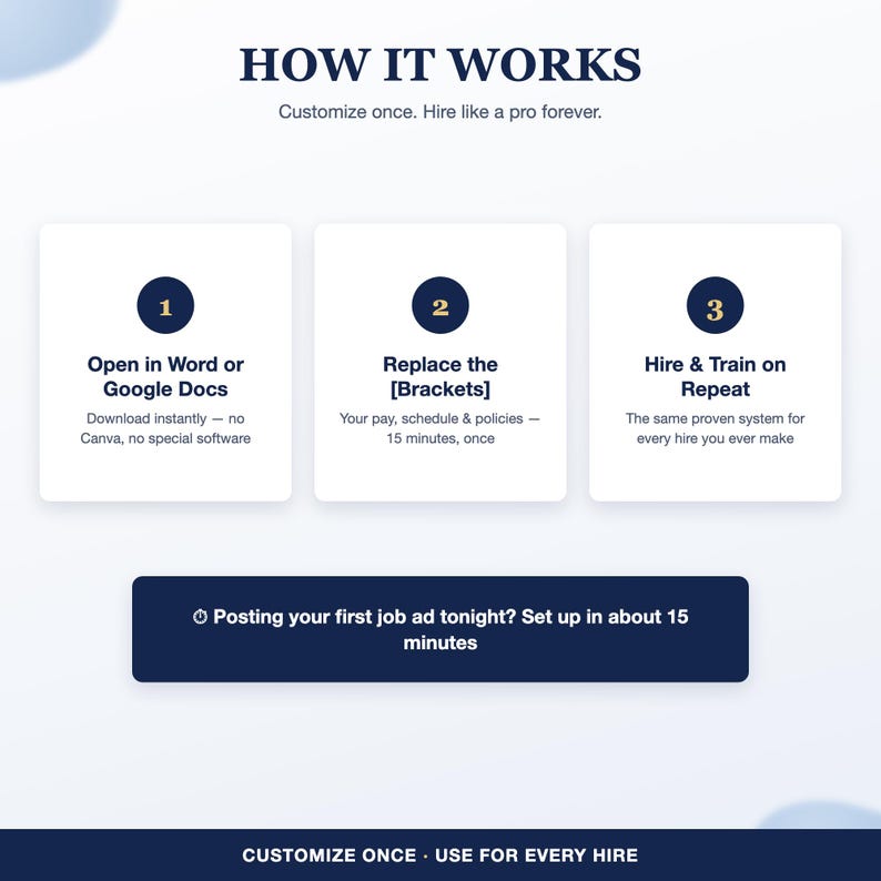 Cleaning Business Employee Training and Hiring Bundle, New Hire Onboarding Checklist, Interview Questions, Handbook for Cleaning Crew image 4