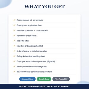 Cleaning Business Employee Training and Hiring Bundle, New Hire Onboarding Checklist, Interview Questions, Handbook for Cleaning Crew image 5