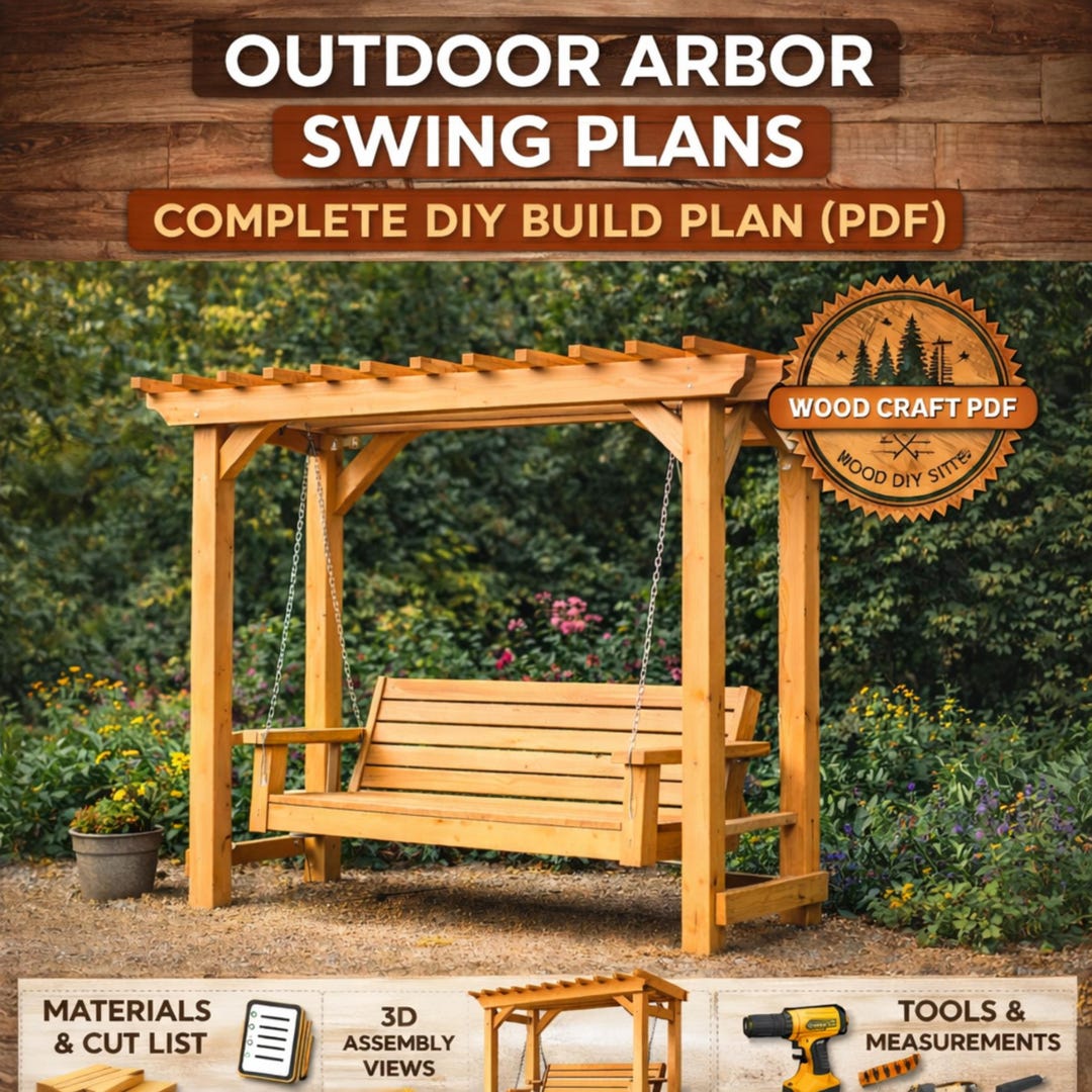 Outdoor Arbor Swing Plans – DIY Woodworking Build Guide (PDF) - Etsy
