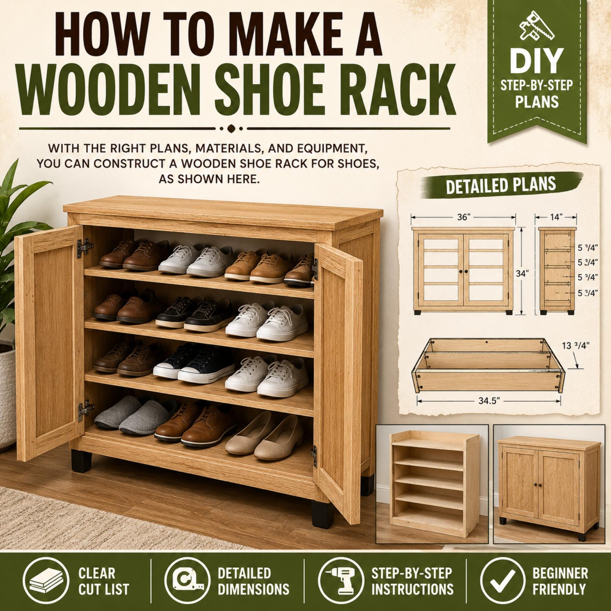 Outdoor shoe storage