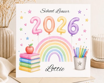 Tarjeta de fin de curso / Tarjeta personalizada de fin de curso de infantil / Recuerdo del primer día de clase / Tarjeta de graduación para niños / Regalo de fin de curso